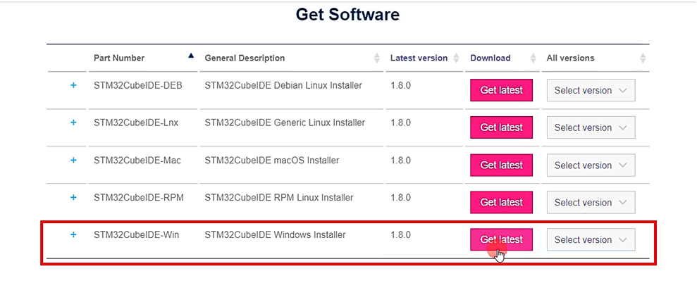 Downloading IDE