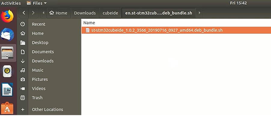 Installing STM32CubeIDE on Linux