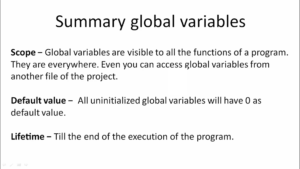 Read more about the article Microcontroller Embedded C Programming Lecture 34| Summary of local and global variables