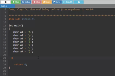 How to print the Memory location address of a variables in C?