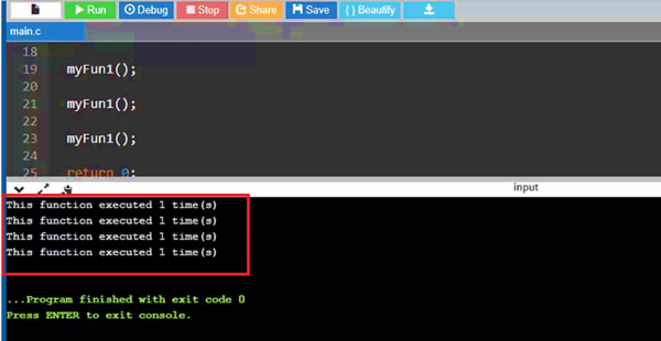 Storage Class Specifiers in C- static, extern(with Examples)