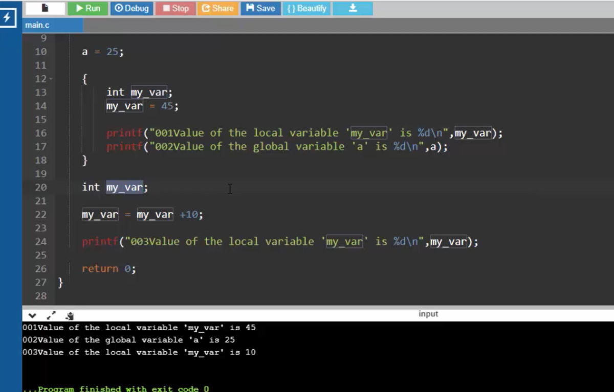 scope of variables with Examples - FastBit EBA