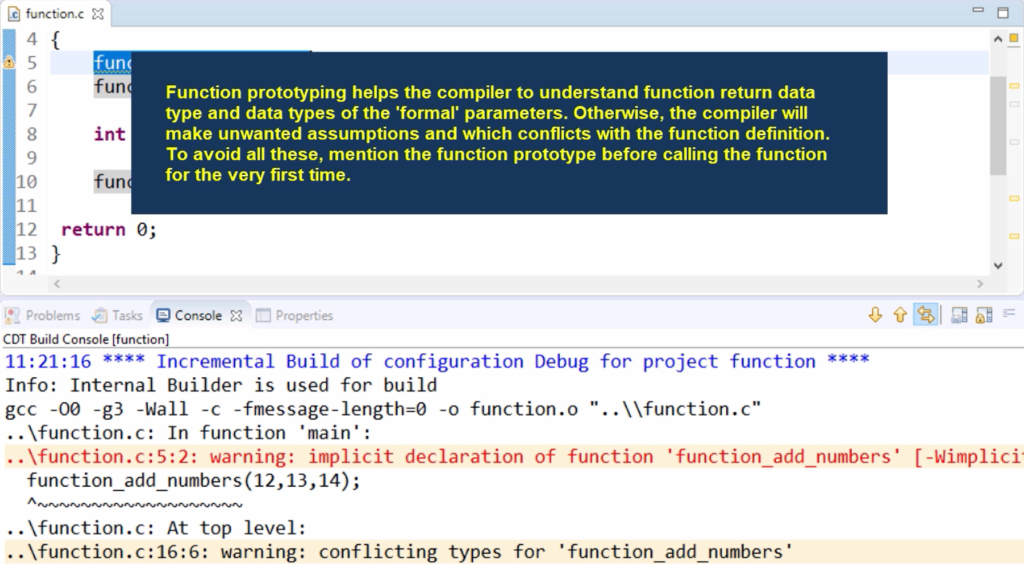 functions in C