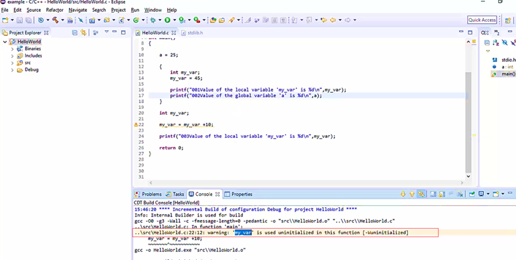 Figure 3. Test the code in Eclipse IDE