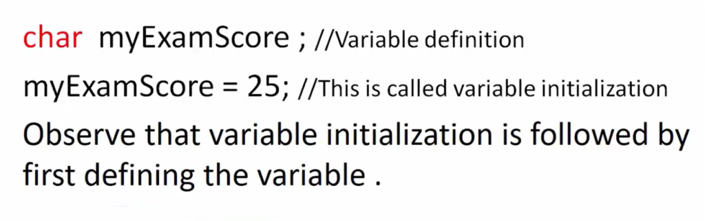 C Programming Variables