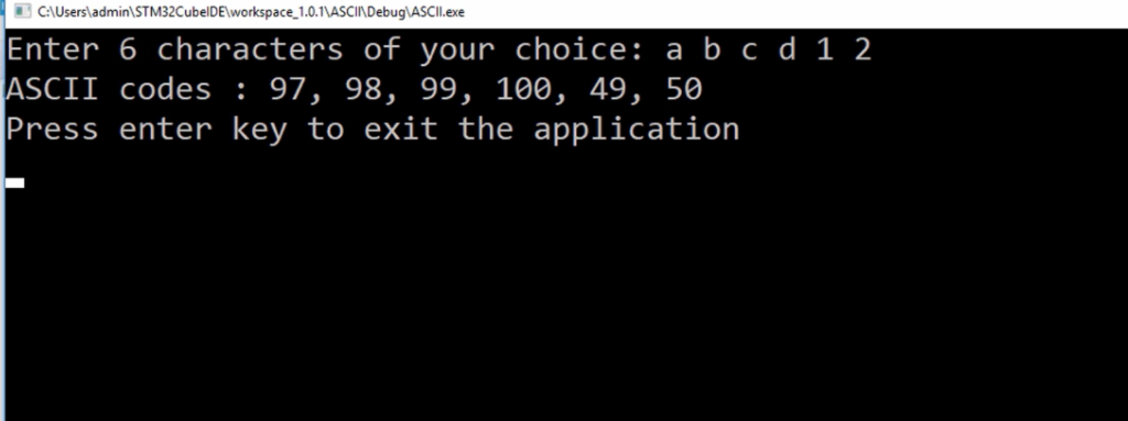 Scanf C exercise (ASCII codes)