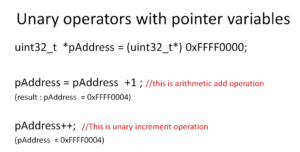 Read more about the article Microcontroller Embedded C Programming Lecture 80| Unary operators with pointers