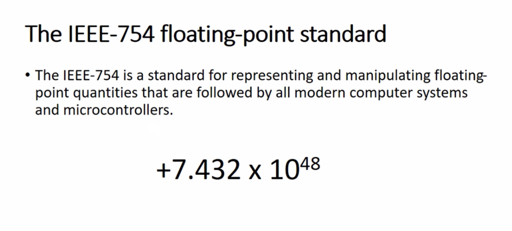 Figure 1. The IEEE-754 floating-point standard