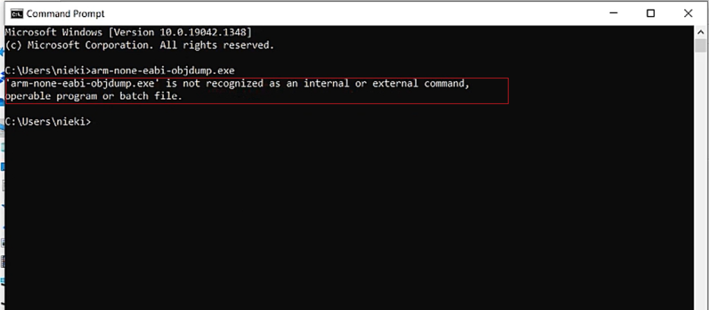 Figure 3. Command prompt