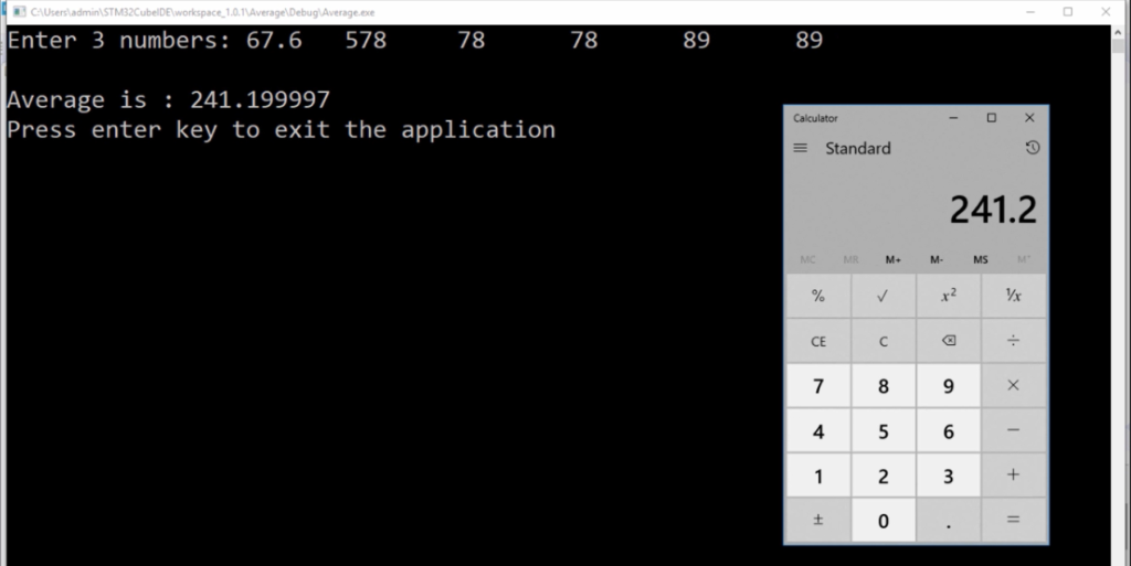 Scanf exercise implementation