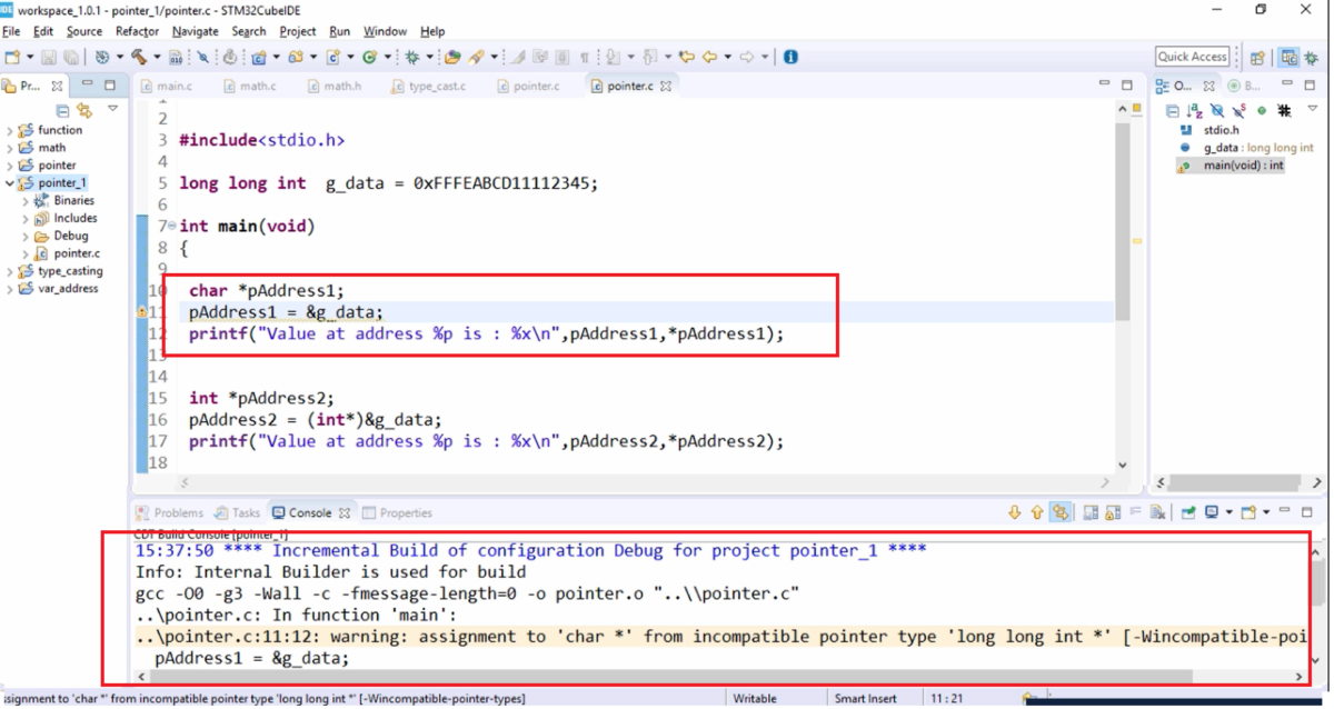 Exploring Pointer Data Types in C: Impact on Pointer Operations