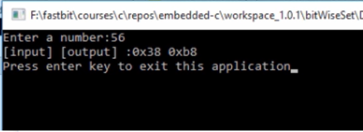 Applicability of bitwise operators : Setting of bits