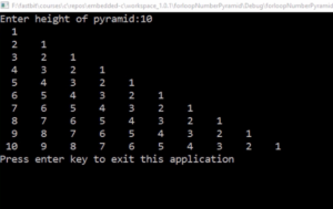 Read more about the article Microcontroller Embedded C Programming Lecture 125| ‘for’ loop number pyramid exercise