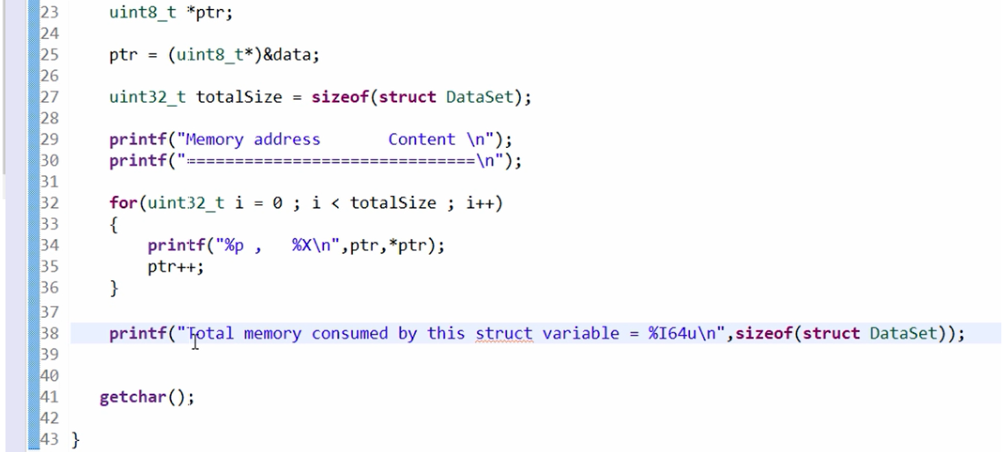 Structure padding | Microcontroller Embedded C Programming