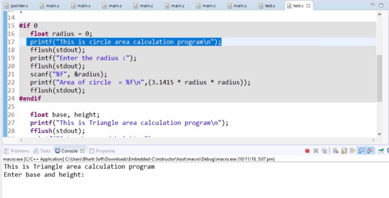 Conditional compilation directives in C- #if, #ifdef, #endif, #else, # ...