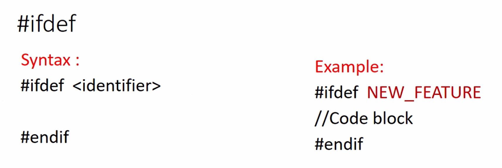 Figure 6. #ifdef