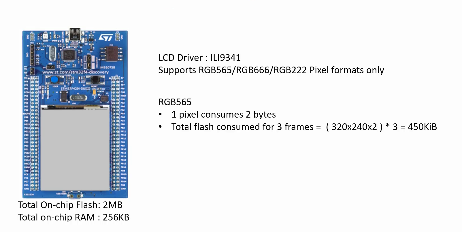 Figure 6. STM32F429IDISCOVERY board