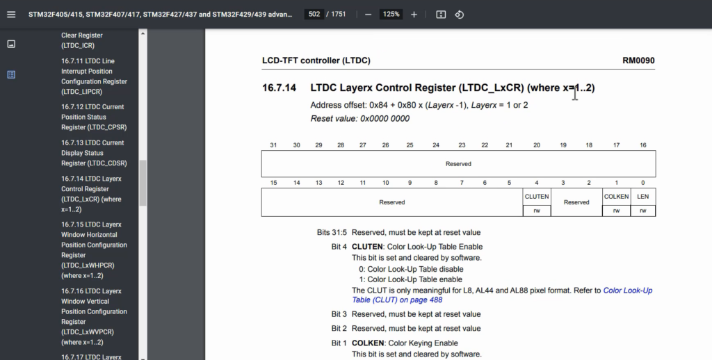 Control Register(LTDC_LxCR)