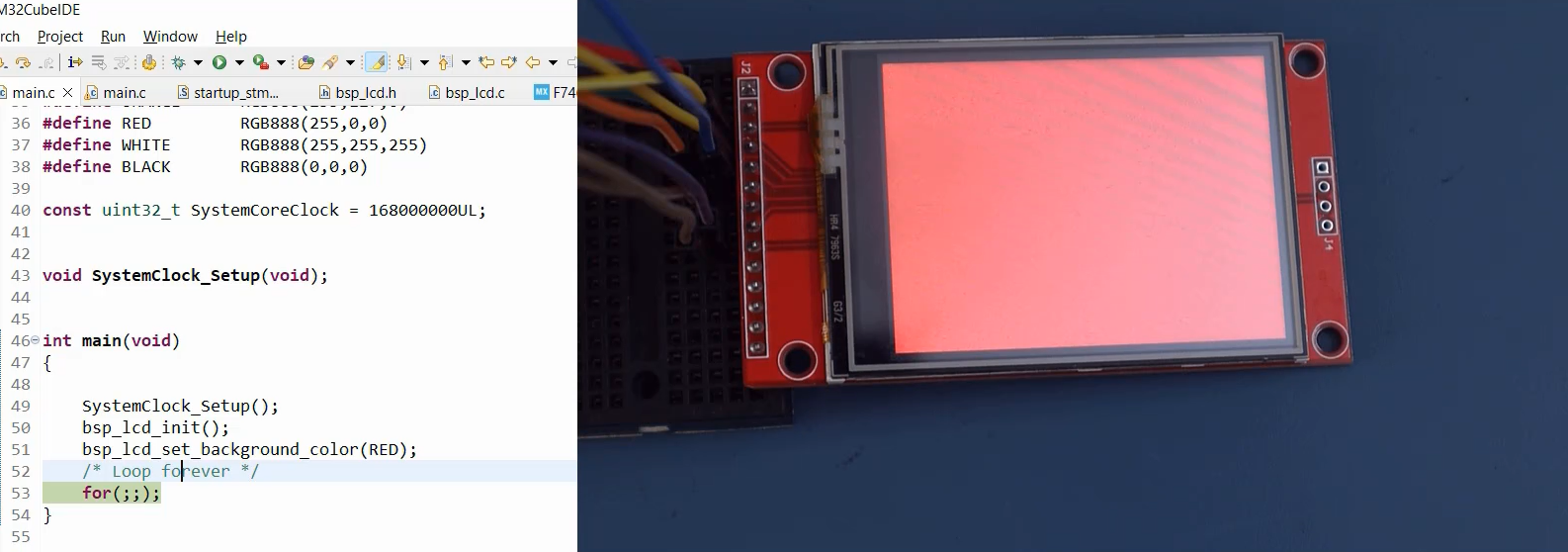 Pixel writing in the case of STM32F407x+ External LCD