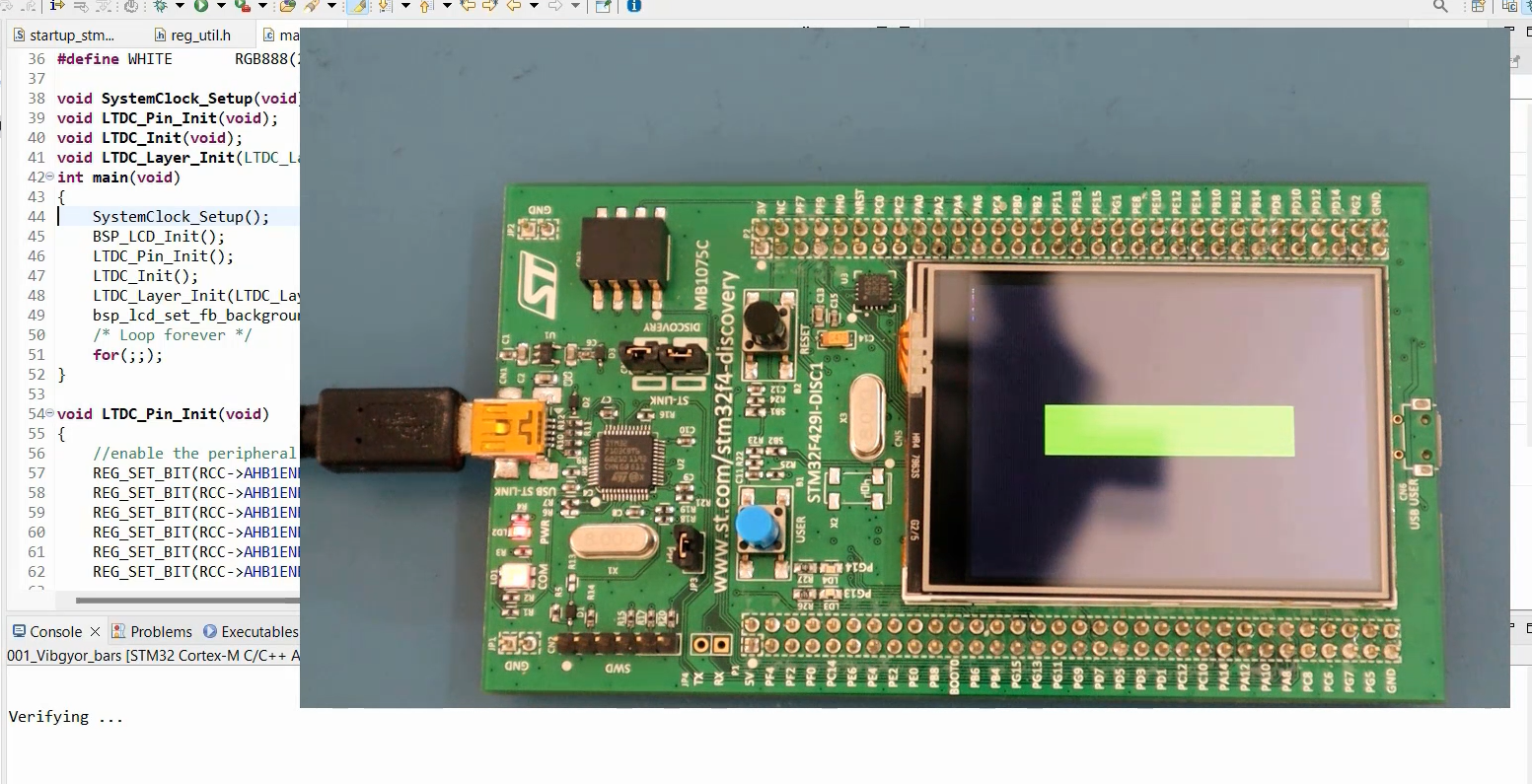 LTDC layer testing on hardware