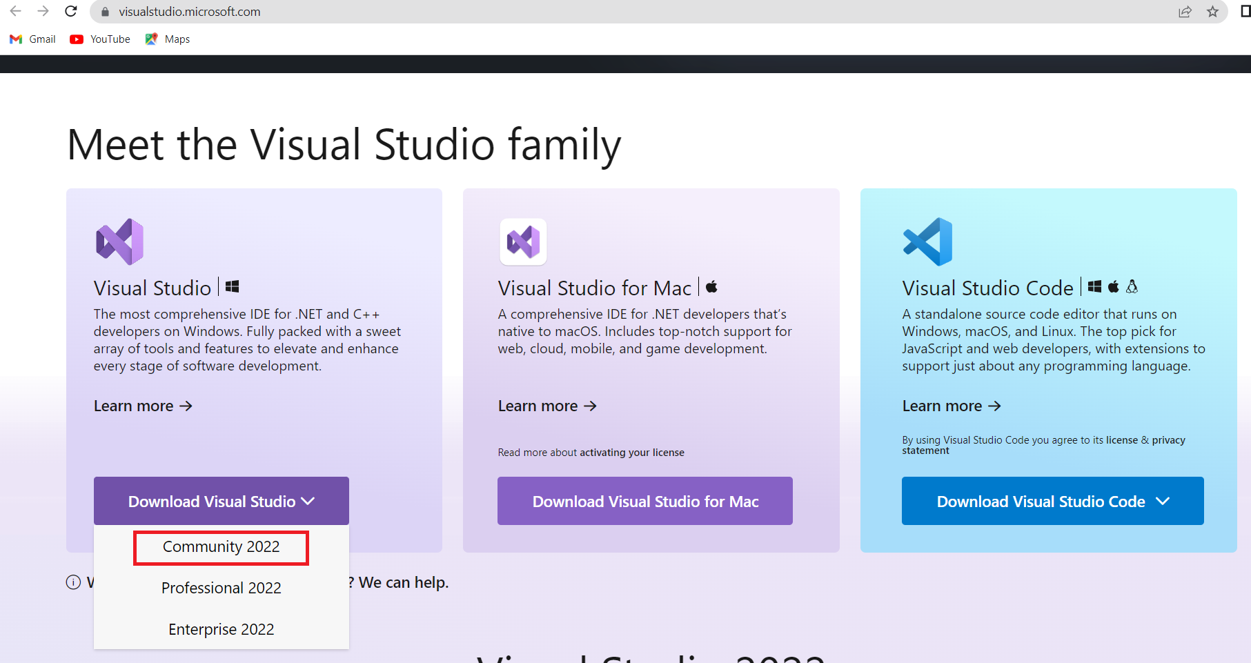 Figure 7. Visual studio 