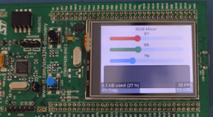 Read more about the article STM32-LTDC, LCD-TFT, LVGL(MCU3) Lecture 54| Exercise 003: RGB mixer demo