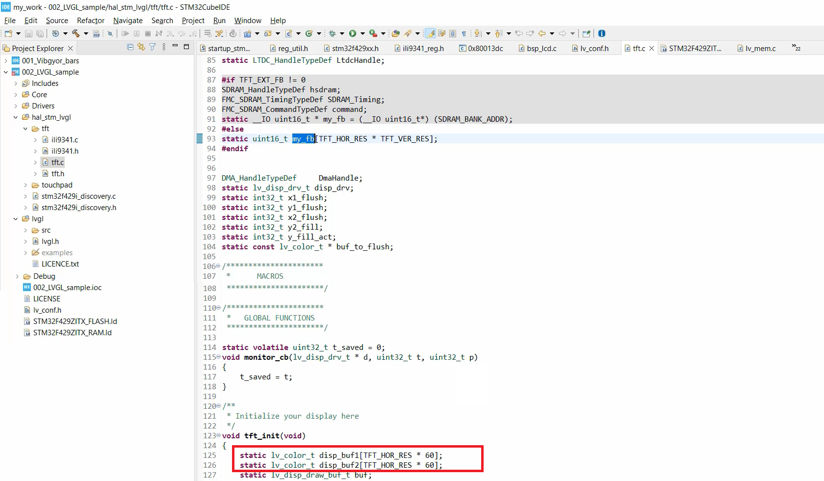 Analyzing Memory Consumption and Testing LVGL on STM32F429 Board