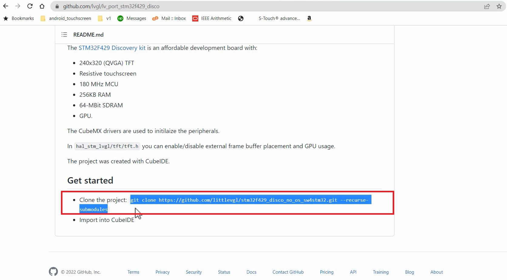 Figure 4. Clone the project