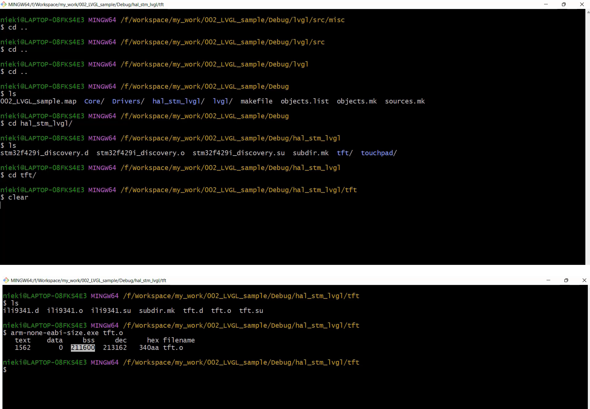 Analyzing Memory Consumption and Testing LVGL on STM32F429 Board