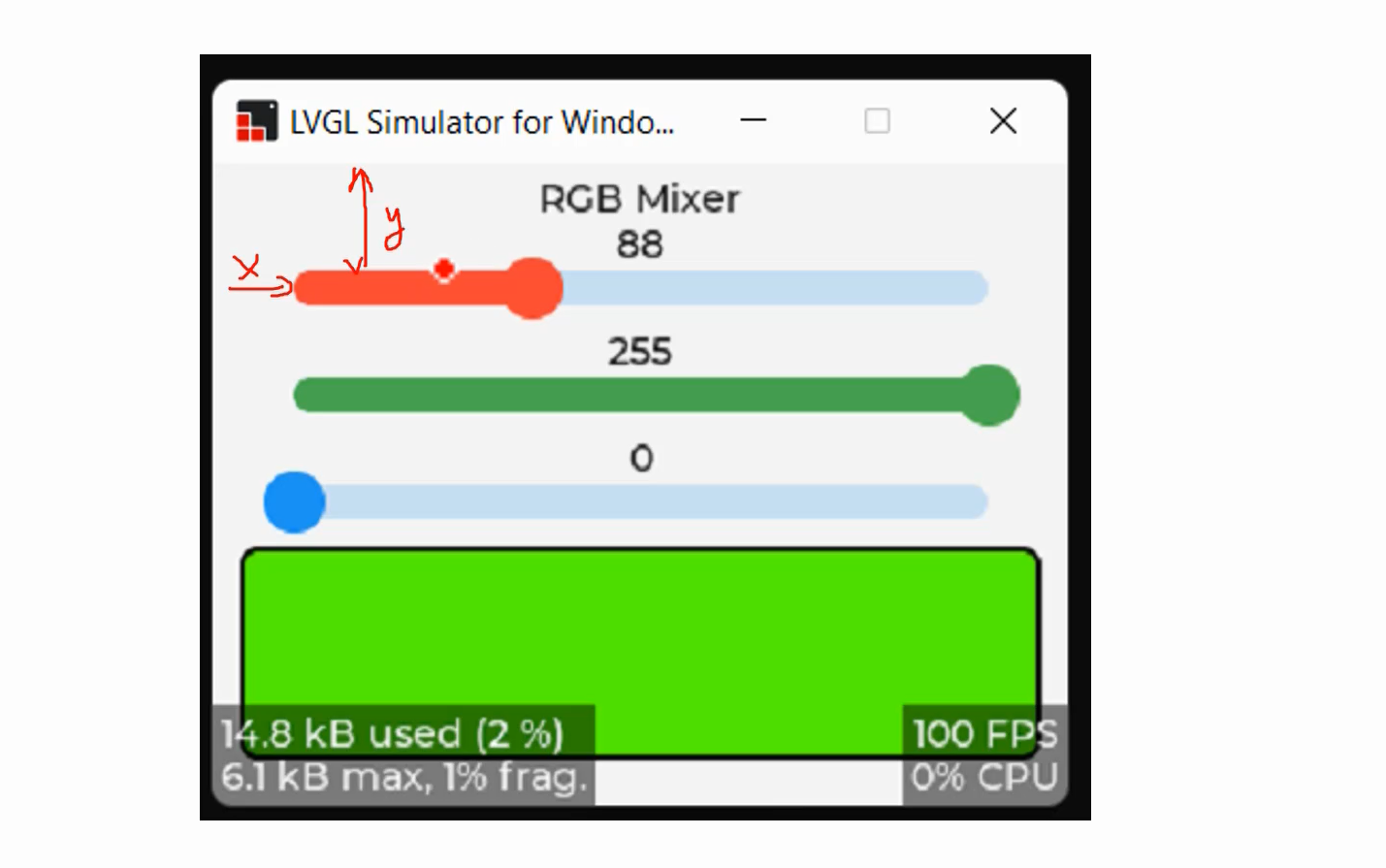 Figure 1.RGB Mixer UI User interface design