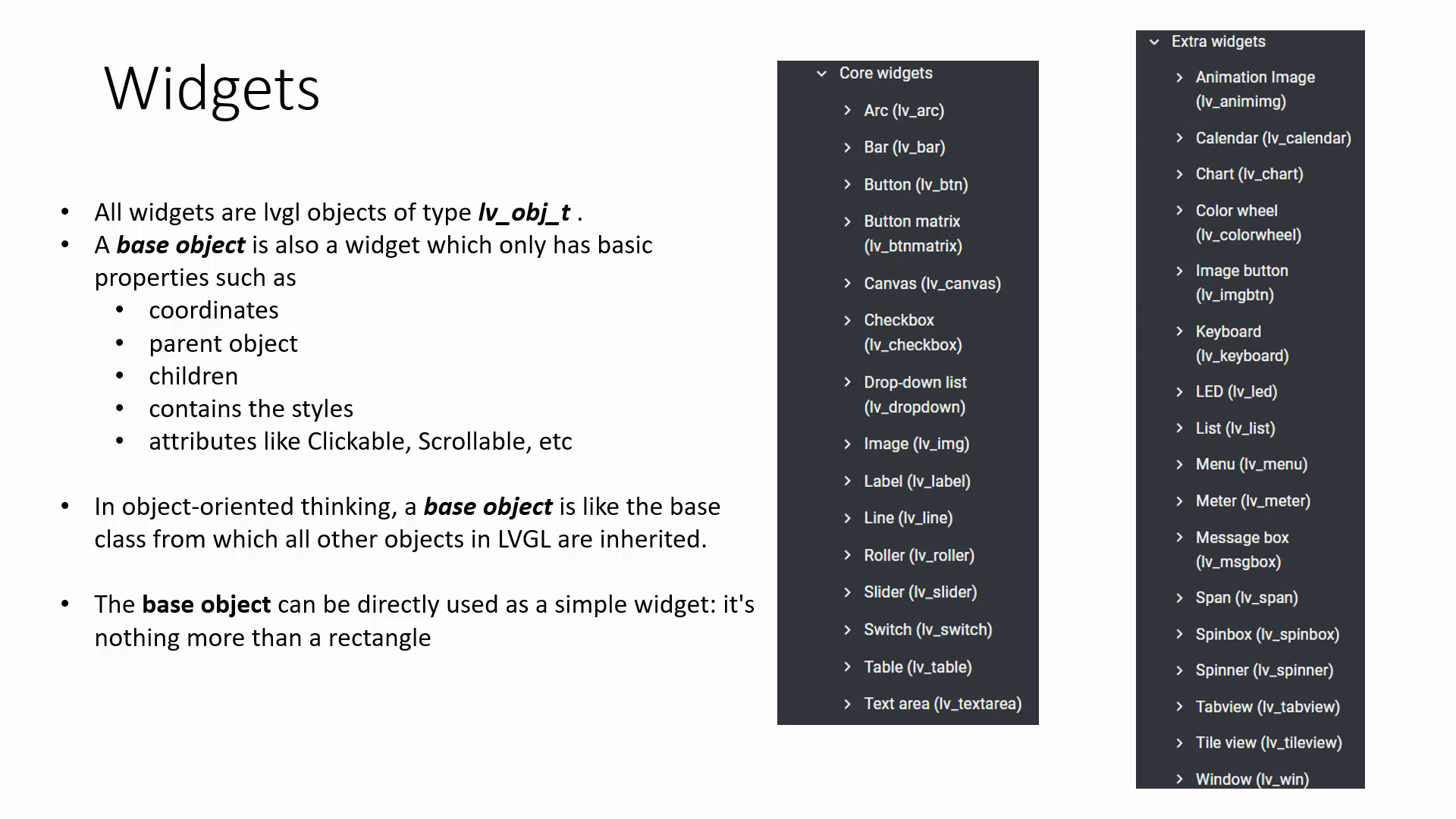 Figure 3. Widgets 