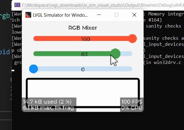 Creating an RGB Mixer UI with LVGL Slider Callback
